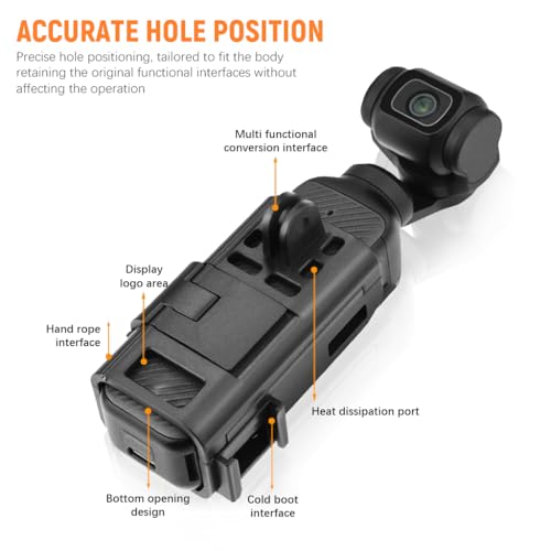 ZORBES® Magnetic Mount for DJI OSMO Pocket 3 Multipurpose Holder with Detachable Strong Magnet Adjustable Angle Accessories 2PCS