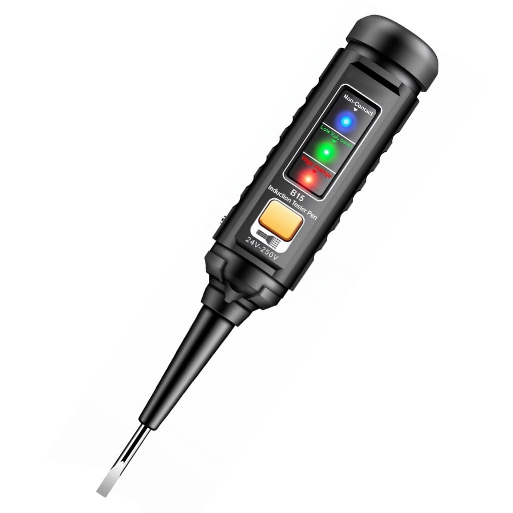 Serplex® Voltage Multimeter Pen with Light, 3-Color Indicator & Audible ...