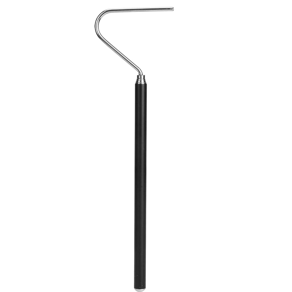 Optifit® 1M Retractable Hook Stick for Catching Handling Grabber Separate Small Objects, Stainless Steel Safe Catcher, Round Tip Catcher Tong Tool - verilux