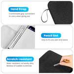 ZORBES® 12.9 inches Tablet Travel Bag for iPad Waterproof Travel Zipper Bag with Utility Mesh Pocket Travel Accessories Bag Universal Tablets Pad Organizer Bag, Black