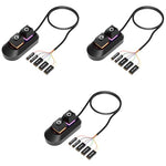 Verilux® Desktop Computer Power Switch LED Power Button 2 in 1 Restart On Off External PC Key 3 PCS