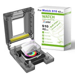 Zeitel® Screen Protector for A pple Watch S10 42mm HD Soft Protective Silicone Film Scratch Protection Screen Protector with Auto-Alignment Applicator Tool Kit, 2 Sheet Film Included