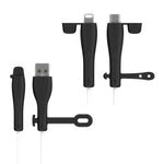 Verilux Silicone Charger Cable Protector 2 Pack for iPhone with Built In Cable Tie | Dustproof End Caps
