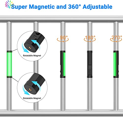 ZORBES® RGB LED Light Stick For Photography, Photography Light With RGB CCT Scene Mode, 3000K-6000K Adjustable, 360° Rotation Megnetic Suction Design, 2000mah Battery for YouTube Photoshoot LiveStream