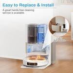 Verilux® 12PCS Dust Collector Bags for Dreame L10s Pro Ultra X30 X40 L40 Vacuum Cleaner Replacement Parts Superior Filtration Large Bag 196x108x139mm