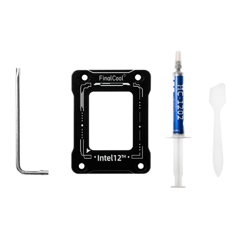 Verilux CPU Contact Frame Kit for Intel 12th 13th Gen with CNC Machined 7075 Aluminum | Black