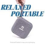 ZORBES® Carrying Case for DJI Action 2, Hard Shell EVA Protective Carrying Case Travel Bag with Lanyard, Waterproof Storage Bag Handbag, for DJI Action 2 Camera Accessories, Grey