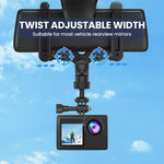 ZORBES® Action Camera Car Rearview Mirror Mount Bracket