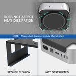 ZORBES® Mac Mini M4 Mount, Under Desk Holder for Mac Mini M4, Screw Fixed Wall Mount Metal Bracket Rack for 2024 Mac Mini M4, Organizer Rack for Mac Mini M4 Accessories