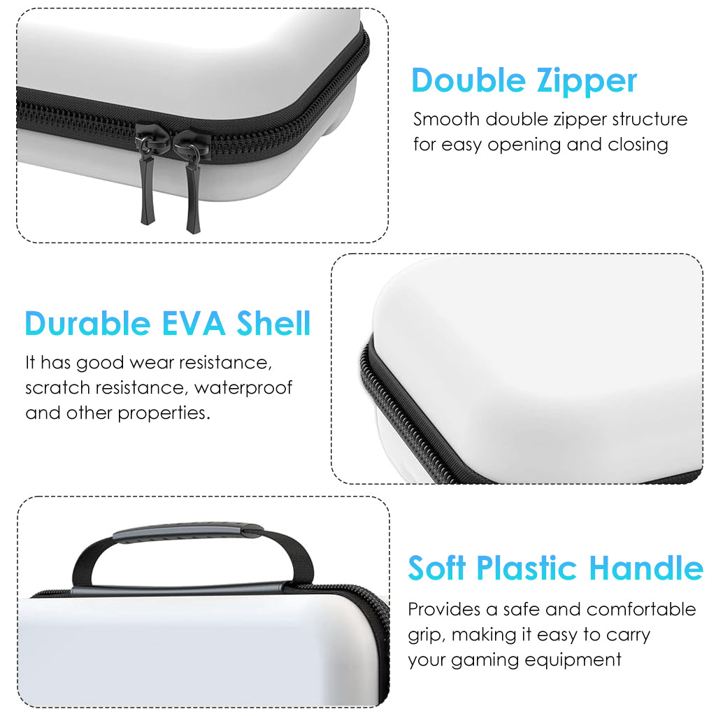 ZORBES® Carrying Case for Switch Gamepad, Organizer Bag for Switch/Switch OLED with 8 Games Cartridges Slot, Anti-scratch EVA Storage Bag for Switch Portable Switch Carrying Case Accessories Bag