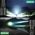 ZORBES® 2000-Lumen High-Power Rechargeable LED Flashlight