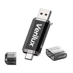 Verilux Pendrive 64GB Flash Drive with USB 3.0 and Type C Dual Interface for Laptop | OTG Data Transfer