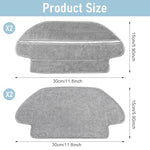 Verilux® Mopping Cloth for Mi Robot Vacuum Cleaner S10 Microfiber Absorbent Wet Dry Use Mop Cloth Replacements 2PCS