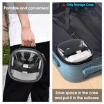 ZORBES® Travel Case for Meta Quest 3S VR Headset Portable Carrying Case with Handle Transparent Protective Case Headset Controller Grips Charger Accessories Bag for Meta Quest 3S, 23x12x23cm