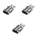 Verilux USB C to A OTG Adapter for Laptops and Power Banks 3PCS | 120W Fast Charging Zinc Alloy
