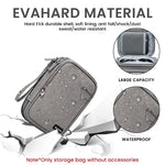 ZORBES® Carrying Case for Ssd Hard Drive Storage Bag Double Layer for Two 2.5 Inch Ssd Hard Drive Oxford Cloth Accessory Bag Not Include Ssd Accessories Grey X 2