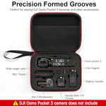 Verilux® Black Carrying Case for DJI Osmo Pocket 3 Camera Storage Bag with Hand Strap Travel Accessories Polyurethane 3PCS