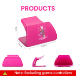 ZORBES® Pink Controller Display Stand Anti-Slip ABS Controller Holder for PS5 Desk PS5 Controller Holder with Decorative Cartoon Sticker PS5 Accessory