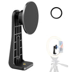 ZORBES® Magnetic Tripod Mount Holder for MagSafe Phone Magnetic Tripod Mount Adapter, 360° Rotatable Stand for iPhone 14/13/12 Smartphone Clip Adapter Magnetic Phone Tripod Mount (No Include Tripod)