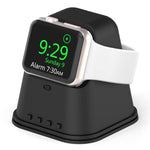 ZORBES® 2 in 1 Charger Stand for Apple Watch Charging Dock Holder Stand Accessories for Apple Watch Series 7/6/5/4/3/2/1/SE(45/44/42/41/40/38mm) Charging Adapters NOT Included - Black