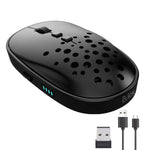 Verilux Wireless Mouse for Laptops with Dual Mode Bluetooth and 2.4Ghz Nano Receiver | Rechargeable Optical Mouse featuring 3 Adjustable DPI and Battery Indicator