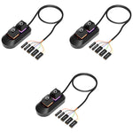 Verilux Desktop Computer Power Switch for PCs with LED Light and Restart Button | 3 pcs