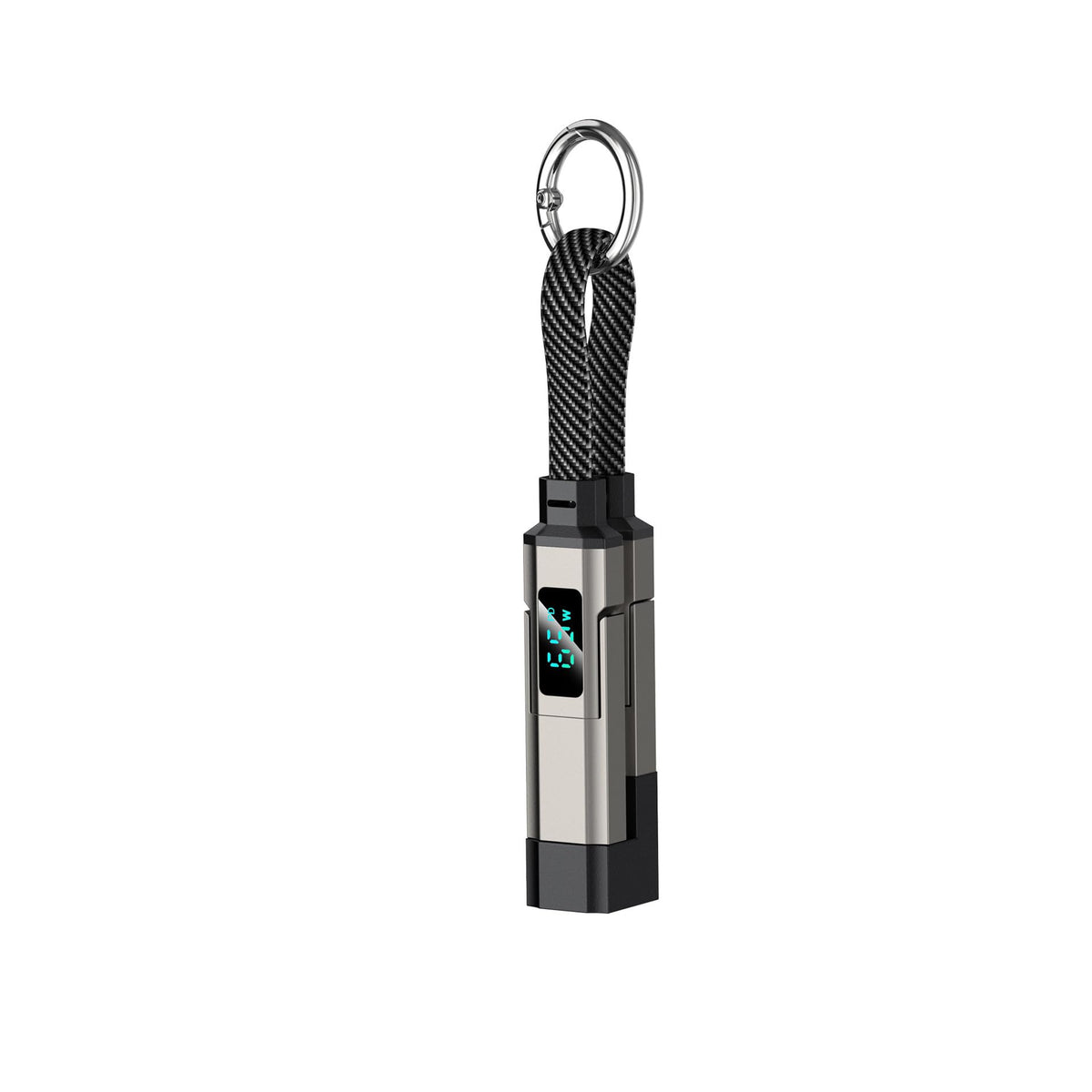 Verilux® 4-in-1 Magnetic Type C Cable Fast Charging with Digital Display, PD 65W C/USB to USB C/Lighting Connectors, 480Mbps Data Cable C Type Fast Charging for iPhone 17/16/15/14, Galaxy S25/S24