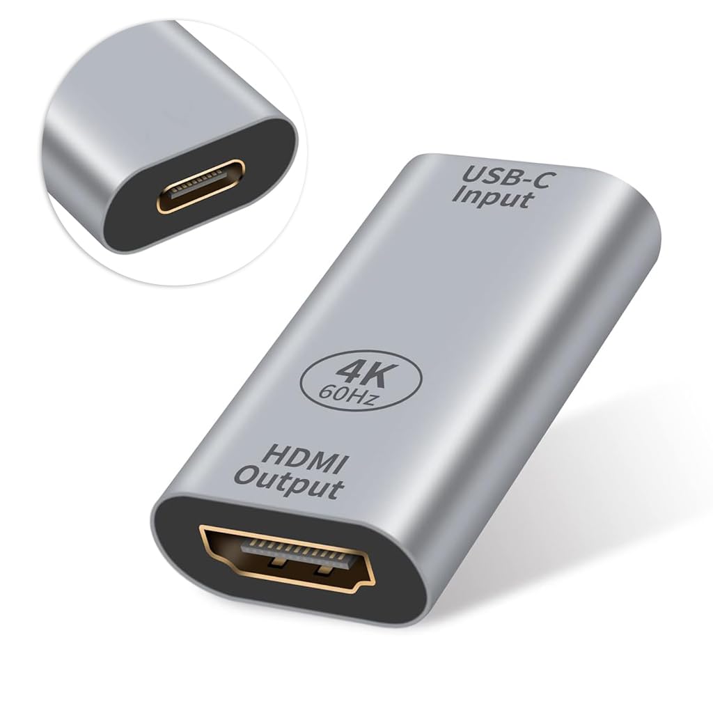 Verilux® Type C to HDMI Adapter 4K@60Hz USB C to HDMI Adapter HDMI Converter for MacBook Pro/Air, iPad Pro, iMac, ChromeBook Pixel Samsung