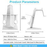 Verilux Glasses Storage Stand for Meta Quest 3 and 3S featuring Non Slip ABS Base | 3PCS Set