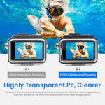 ZORBES® Waterproof Case for DJI Action 5PRO/4/3 with Anti-Fog Underwater Housing Shell Cage Supports 50M/164FT Deep Diving Scuba Snorkeling Swimming with Quick Release Screw, Camera Accessories