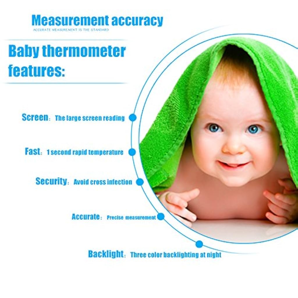 MAYCREATE® Forehead Thermometer Handheld Infrared Thermometer, Can Measure Objects And Human Body, Three-Color Backlight Display