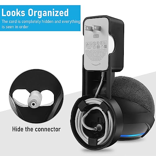 ZORBES® Alexa Stand Wall Mount for Echo Dot 4th 5th Generation with Cable Management Holder Only 2PCS