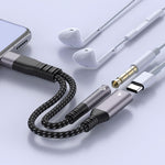 Verilux® USB C Charging Cable 2 in 1 USB C Audio Cable USB C to 3.5mm Jack Aux Cable PD 60W USB C Male to Female Charging Cable Car Audio Cable Compatible with i-Phone 16/15, Galaxy S24/S23 Ultra