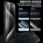 Zeitel® Tempered Glass for iPhone 14 Pro Max 6.7 Inch Anti Fingerprint Screen Protector Auxiliary Installation Kit Scratch Resistant Protectors Lens Protector 2PCS