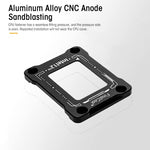 Verilux CPU Contact Frame Kit for Intel 12th 13th Gen with CNC Machined 7075 Aluminum | Black