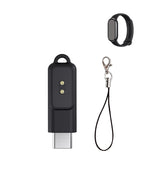 ZORBES® Compatible with Band 10 /10NFC, Smart Watch Charger Adapter USB-C to Magnetic 2-Pin Charger Adapter Compact Travel Charger Connector with Lanyard