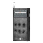 ZORBES® Portable AM/FM Pocket Radio with Speaker & 3.5mm Headphone Jack, Long-Range Reception, Battery Powered (2AA) for Indoor, Outdoor & Emergency Use