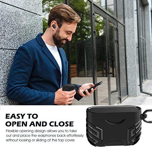 ZORBES® Earphone Case Cover for Sony WF-1000XM3 Shockproof Charging Case Cover for Sony WF-1000XM3 Protective Case with Carabiner