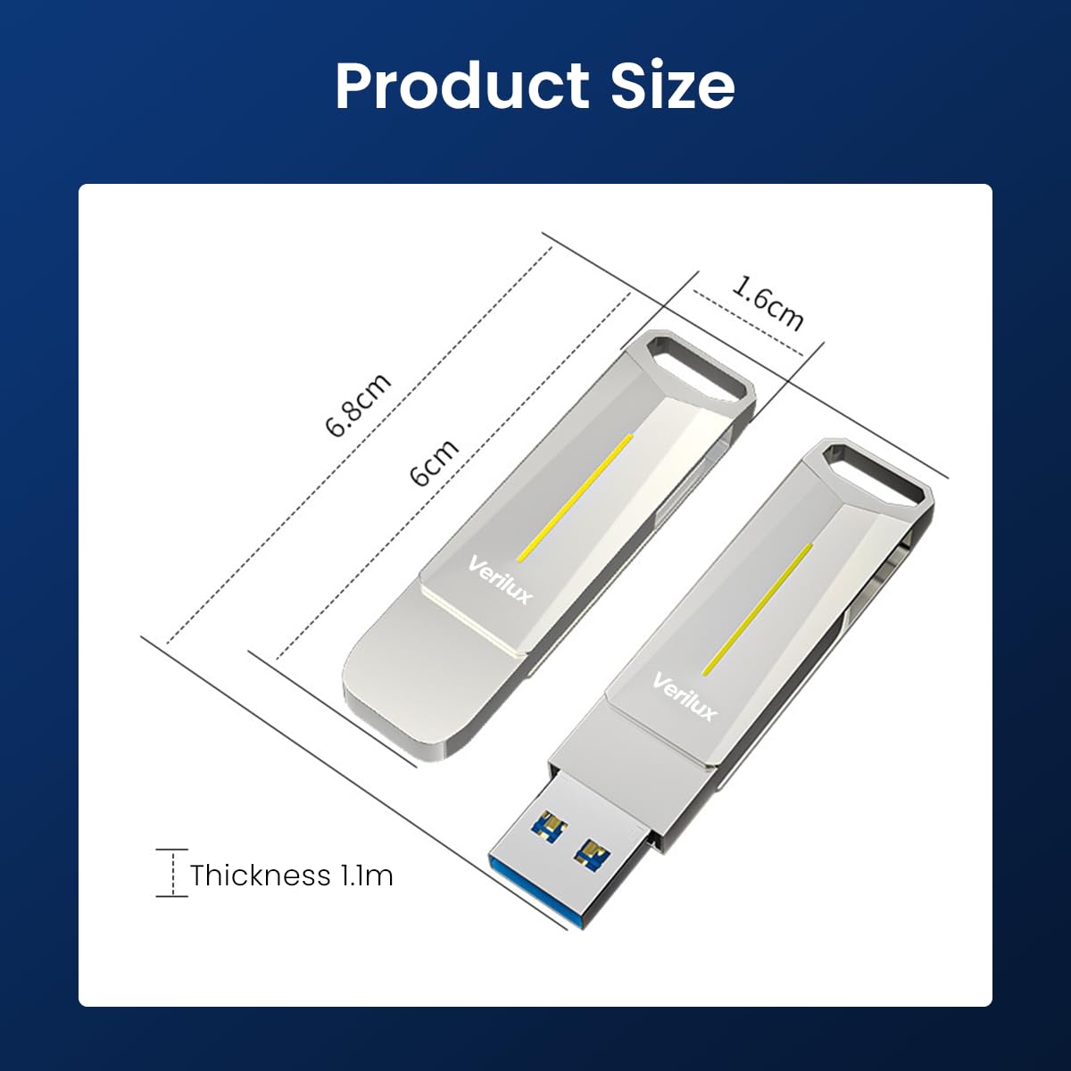 Verilux® USB Flash Drive 64GB