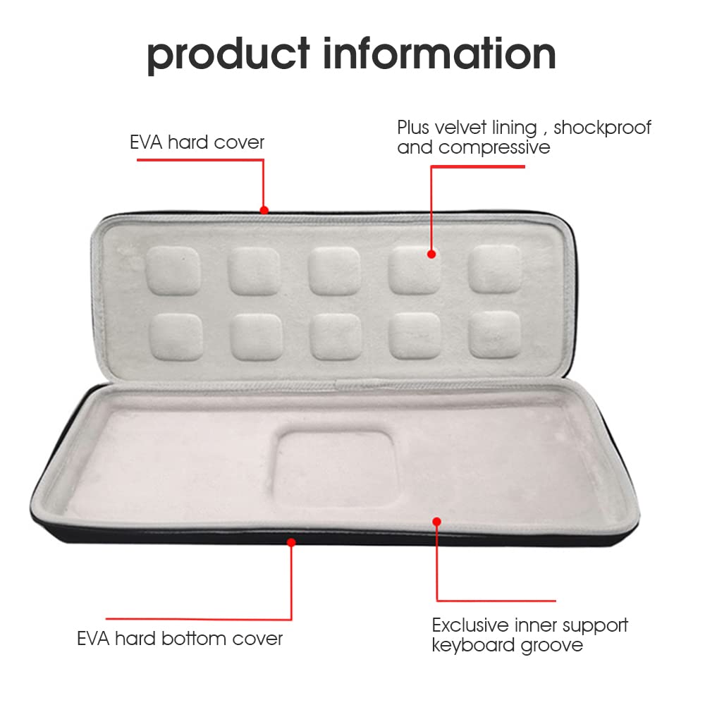 Verilux Storage Case for MX Keys Advanced Keyboard with Hard EVA Waterproof Protection