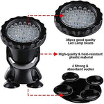 Verilux Underwater Spot Light for Pond and Fountain with 36 RGB LEDs 98 in Cable | Adjustable 180° ABS Housing