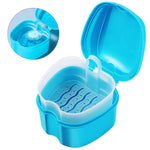 Verilux® Portable Sanitary Plastic Storage Denture Box Case
