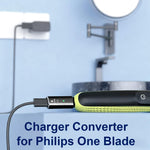 ZORBES® Compatible OneBlade QP2724, Electric Shaver Type-C Charger Adapter, Fast Charging Replacement Power Adapter