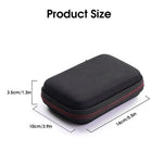 ZORBES® Storage Bag For Samsung T7/T7 Touch Portable Ssd,Shockproof Travel Organizer Storage Case With Handstrap For Samsung T7/T7 Touch 500Gb 1Tb 2Tb Usb 3.2 External SSD (Only Bag),Black