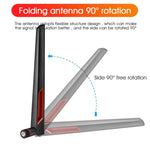 Verilux WiFi Antenna with RP-SMA Male Connector,2.4GHz 5GHz 5.8GHz Dual Band Antenna for PCI-E WiFi Network Card USB Wireless Camera Router Hotspot(2pcs)