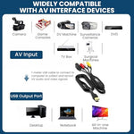 ZORBES® VHS to Digital Converter,USB2.0 Video Cpture Card,RCA AV to USB Audio Video Converter 1080P Capture Device Convert VHS VCR DVD Digital Adapter Compatible with Windows Mac OS