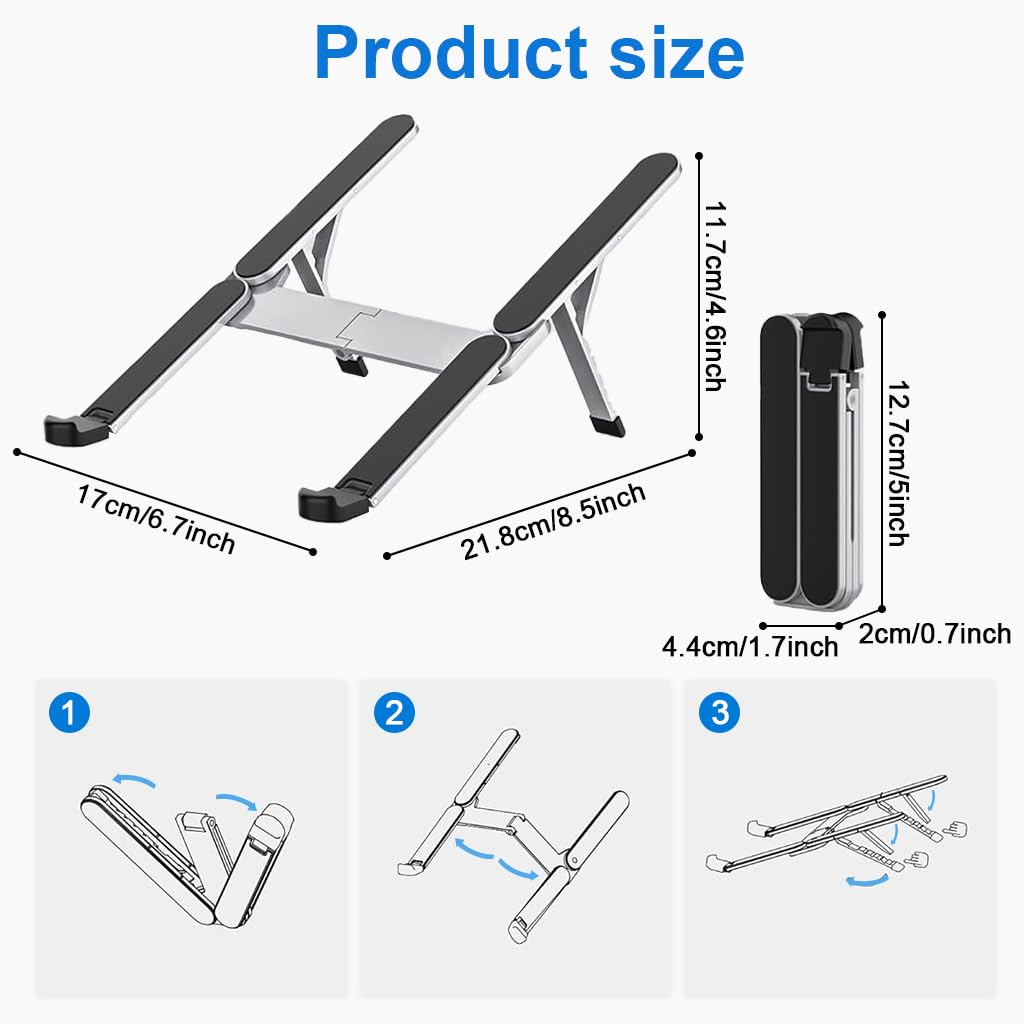 ZORBES® SODI Foldable & Portable Laptop Stand for Des