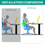 ZORBES Folding Desk Arm Rest 180° Swivel Padded Elbow Support for Office Desk