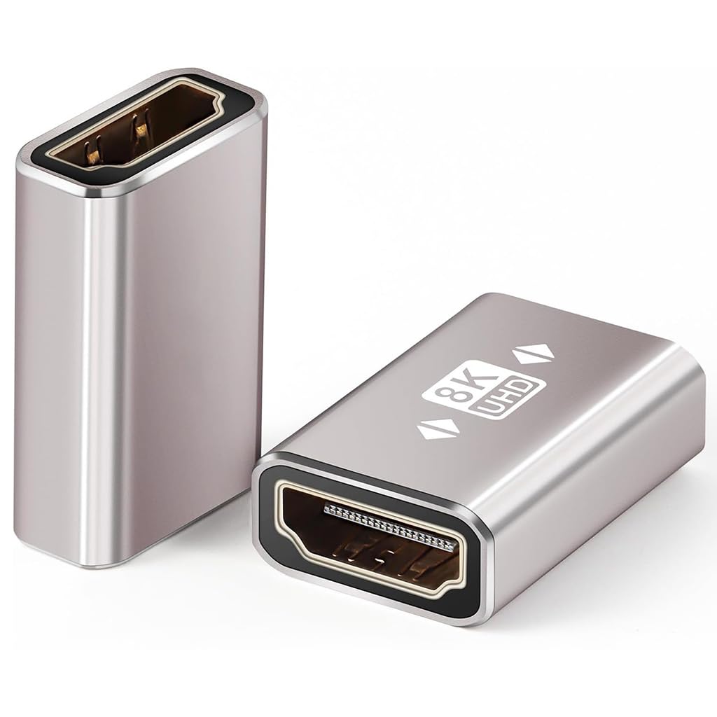 Verilux HDMI Connector for 8K@60Hz Displays featuring Female to Female 2.1 Extension Adapter