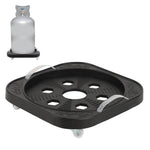 Serplex® Gas Tank Mobile Tray, PP Mobile Stand with 360° Swivel Caster Wheels and Handles, Portable Cylinder Item or Tank Dolly, Fit for 10.4'' Dia and Below